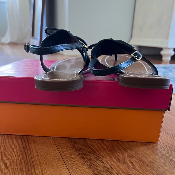 Kate Spade Navy Blue Carolina Sandals with box, size 7.5, excellent like new - Picture 6 of 7